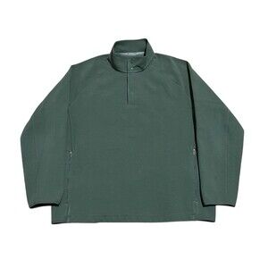 Lululemon Textured Spacer Anorak Jacket Men’s XL Green Snap Mock Neck Pullover